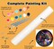 Paint By Number Colorful Dragon Kit for Adults Beginners – DIY Acrylic Canvas Painting Set for Home Wall Decor & Gift, 13.8x13.8 Inch